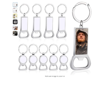 Sublimation Metal Keychain Heart