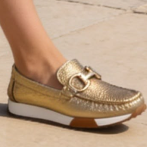 Mocasin Tacon Dorado