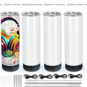 Sublimation Tumbler 20oz Speaker