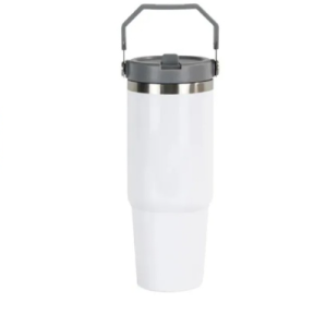 Sublimation Tumbler With Gray Handle 30oz