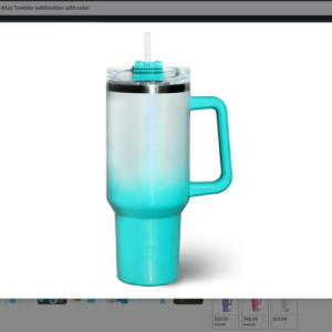 Tumbler 40oz Sublimation Glitter or Designs