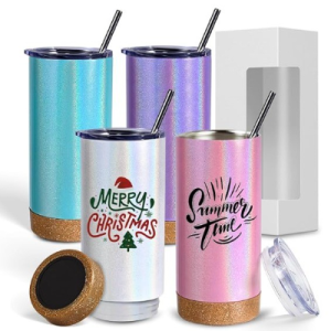 Tumbler Sublimation Glitter 16oz