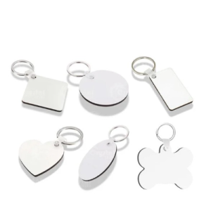 Keychain wood vierkant