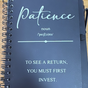 Verb Patience Journal with pen