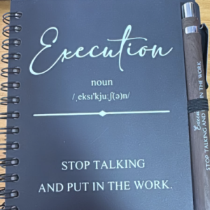 Verb Execution Journal with pen