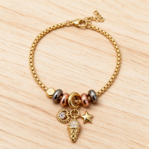 Ice Cream Gold Bracelet