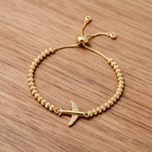 Airplane Gold Bracelet