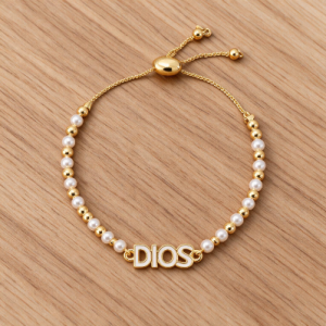 Dios White Bracelet Gold