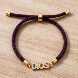 Burgundy Gold mesh Bracelet