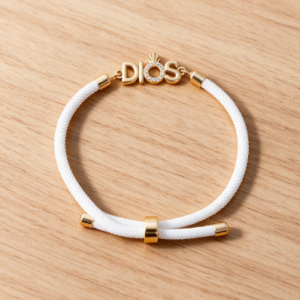 White Flame Heart Bracelet