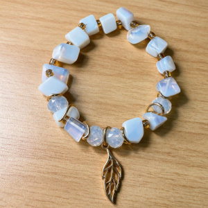 White leaf Bracelet