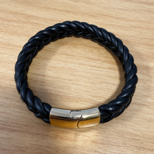 Gold Black Men's Bracelet